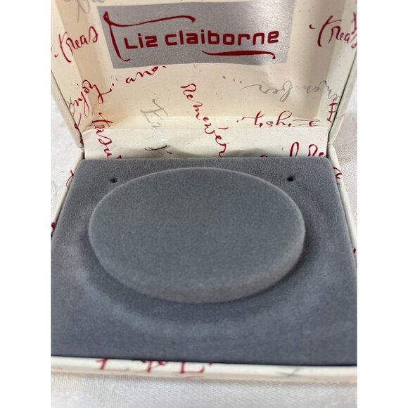 Vintage Liz Claiborne Jewelry Bracelet Box Red White - Picture 4 of 7